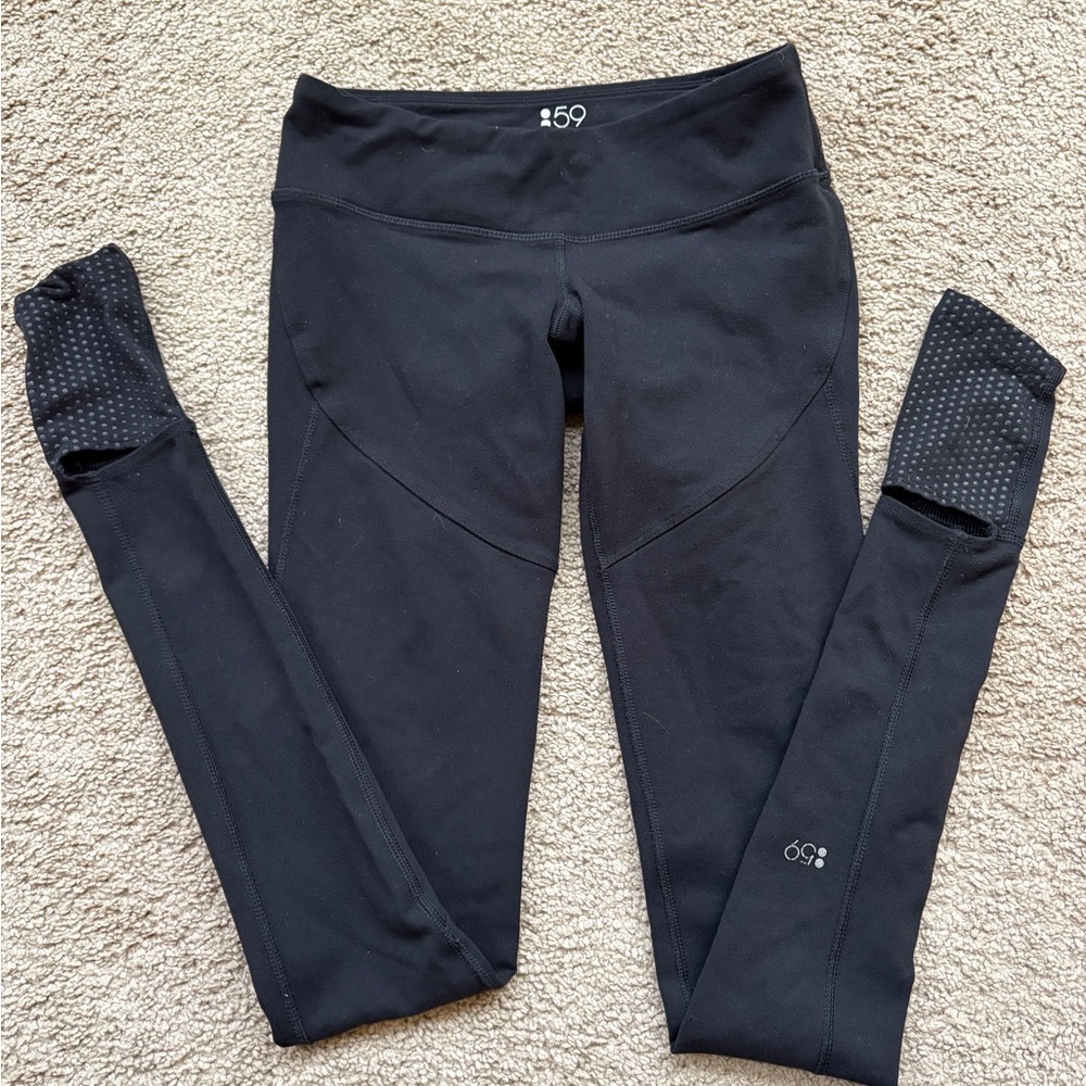 SPLITS59 Women's Tendu Grip Performance Stirrup Leggings Black, Size XS, EUC